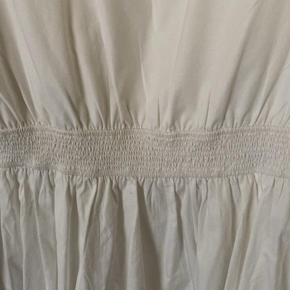 EShakti White Mini Dress Short Sleeve Scallop Neckline Women’s Size 2X 22W - Picture 9 of 10